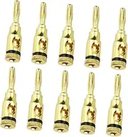 FELTECHELECTR Banana Audio Plug Set 24pcs Plated Plugs Plated Audio Connectors for DIY Wires