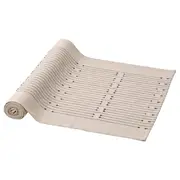 VÅRARV table-runner, dark grey/natural, 35x150 cm
