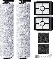 Fixbetter 7-Piece Accessory Set for Bissell CrossWave HF3 3598N Wireless Wet Dry Vacuum Cleaner, 2 Brush Rollers + 2 HEPA Filters + 2 Filter Sponges + 1 Cleaning Brush