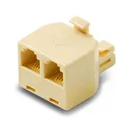 Alogic RJ12MSR RJ12 Modular Line Splitter Split a Single to RJ12 Output to 2 Outputs