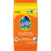 Pledge Grab It Electrostatic Dusting Cloths, Remove Dust and Allergens with Cleaning Cloths, Fragrance Free Dust Cloths, 20 Count