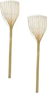 Parliky Handle Set Fly Zapper Easy to Use Safe Rustic Bamboo Fly for Home Hotel
