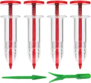 6Pcs Mini Seed Spreader, Manual Seedlings Dibber and Widger Set Handheld Garden