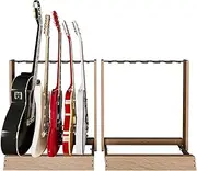 String Swing Guitar Stand 2 Pack, Multi Guitar Rack for Acoustic, Electric, Bass Guitars, Hand Welded Steel & Oak Hardwood, Padded Guitar Holders, Guitar Stands Floor - USA Made