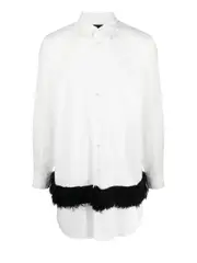 [COMME des GARCONS HOMME PLUS] 毛皮下擺襯衫