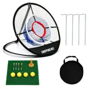Golf Practice Chipping Net with Golf Hitting Mat, Pop Up Golf Nets Portable C...