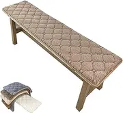 Garden Bench Cushions 2/3/4 Seater Bench Seat Pads Outdoor Non-Slip Straps& Washable for Porch, Hammock,Patio Kitchen Bench Cushions Dinning Bench Swing Chair(Coffee,30x150x1.5cm)