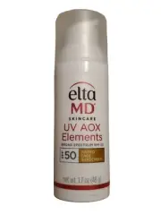 Elta MD UV AOX Elements Broad Spectrum SPF 50 Tinted 1.7oz NEW NO BOX 11/2025