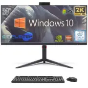All IN One 30 " Gaming 2k I3 RAM 8gb SSD 240gb 8° Gen Windows 10 Pro Aio PC _