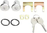 Trunk Lock Set Door Lock Key Set Coded 608307 Car Ignition Lock Barrel Type Ignition Switch Door Lock Fit for Chevrolet (Color : As Shown)