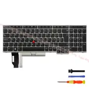 Silver Non-Backlit Swiss Laptop Keyboard for Lenovo Thinkpad T15/P15S Gen1 Gen2