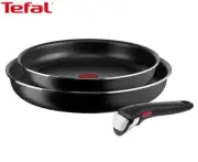 Tefal Ingenio Easy On Titanium Non-Stick 3 Piece Frypan Cookware Set