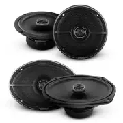 DS18 2 Way Coaxial Speakers 2x 6.5" 2x 6.9" with Neodymium Tweeters - 4 Speakers