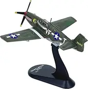 1:72 USAAF P-51B Mustang Fighter Model Alloy Finished Fighting Plane Aircraft Souvenir Hobby Model Kit for Adults & Kids