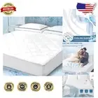 Cooling Quilted King Mattress Protector - Deep Pocket 18-22" Fit, Soft & Durable