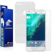 ArmorSuit Google Pixel XL Screen Protector + White Carbon Fiber Skin Made in USA