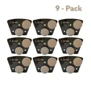 Trapezoid Grinding Discs Soft Bond Removal Concrete Terrazzo Surface 30 Grit 9Pk