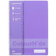 ColourHide A4 Recycled Notebook 120 Page Lavender