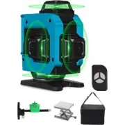 4D 131ft 16 Lines Green Laser Level Self Leveling 360° Cross Line Measure Tool
