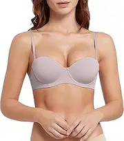 [Generic] Athletic Bra Bra with Push Up Padded Bralette Bra Without Underwire Seamless Comfortable Soft Cup Bra Strong Support Sports Bras for Women