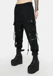 [Devil Fashion] Pentagram Cargo Joggers