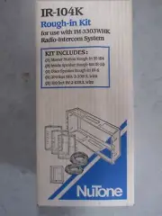 NUTONE IR104K Rough-in Kit for Radio Intercom System IM3303WHK NEW in Box