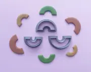 Half Circle Ring Polymer Clay Cutter Set | Clay Tools | Maxi Set Mini