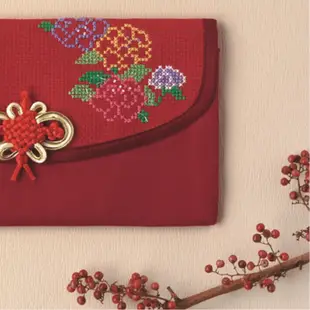 【繡XiuCrafts】富貴平安 | 吉祥圖 好運布紅包袋 十字繡材料套組 手作 DIY 材料包