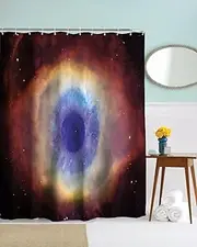A.Monamour Eye of The Universe Print Galaxy Stars Print Waterproof Mildew Resistant Polyester Fabric Shower Curtain for Bathroom 180X180 Cm / 72X72 Inch