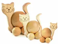 在飛比找樂天市場購物網優惠-Zakka 鄉村風 超可愛 木製動物擺飾《 貓咪 S 》★ 