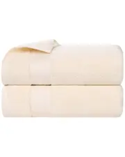 Superior Set of 2 Belmont Zero Twist Cotton Medium Weight Soft Absorbent Bath Towels