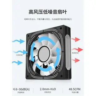 棱鏡4S四代12CM機箱散熱風扇5V3針ARGB神光同步PWM溫控靜音無限鏡