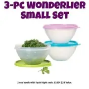 Set Of 3 -Tupperware Wonderlier Bowls - NIP- #233 Small