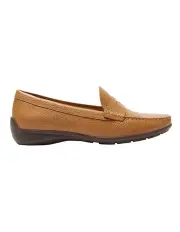 [Easy Steps] Travis Leather Loafers in Tan