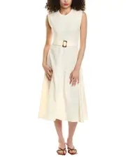 Colette Rose Belted Midi Dress