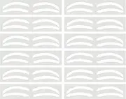Hogvinnatil Airbrush Brow Mapping Guide Sticker, Airbrush Eyebrow Shaping Sticker, Eyebrow Shaping Tape - 10 Pairs Eyebrow Colouring Adhesive, Tonting Stamp Make Up Practice for Beginners