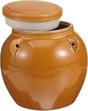 TIDTALEO Vintage Ceramic Sealing Container Jar with Lid for Storing Honey and Pickles Ceramic Pickle Jar Retro Design for Kitchen Storage