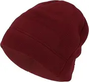 [X AUTOHAUX] Cycling Hat Keep Warm Hard Hat Liner Polar Fleece Fabric Claret 27x20cm 1 Pcs
