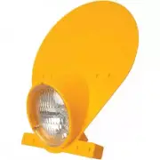 Preston Petty Headlight Number Plate With Halogen Bulb - Yellow