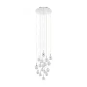 Montefio 17 LED Pendant Chrome & Clear, Crystal - 39547