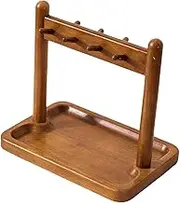 Generic Desktop Key Holder with Hooks Sundries Container Multifunctional Wood Key Rack Storage Tray for Entryway, Living Room, Home, Coffee