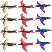 Kisangel 48Pcs Foam Gliders Plane Hand Throwing Dinosaur Airplanes for Outdoor Flying Aircraft for Parties and Birthday Fun and Engaging Glider Planes