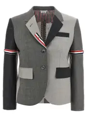 [Thom Browne] Thom Browne-Fun-Mix Blazers Grigio-Donna 40IT