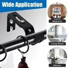 Extendable Curtain Rod Support With Screws Wall-mounted Curtain Rod Bracket