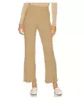 New Revolve Enza Costa Ribbed Flare Pant in Sand/Gold Medium $300