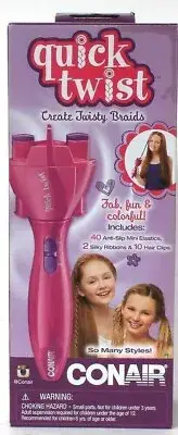 1 Count Conair Quick Twist Create Fab Fun Colorful Twisty Breads So Many Styles