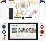 YOCORE Soft TPU Switch Protective Case Cover | Dockable Protective Case Compatible with Switch,Anti-Scratch and Shock-Absorption Design Cover Skin-Yidu White