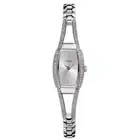 New Authentic GUESS G85633L Women Silver-tone Stainless steel Crystal Watch NWT