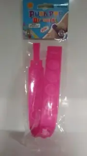 NEW 2022~Push Pop! Bracelet~Fidget (+1 Ship) Pink~Silicone~Calms Anxiety~3+