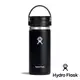 【Hydro Flask】寬口真空保溫鋼瓶16oz『時尚黑』HW16BTS001 戶外 露營 登山 健行 休閒 保溫瓶 寬口 水瓶 水壺